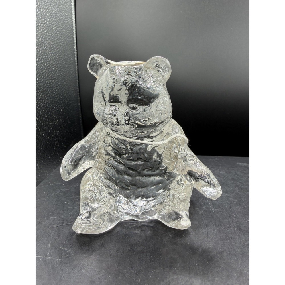 🐻 Vintage Mosser Glass-Standing Bear Figurine-Crystal Clear #6 - NOS 💎